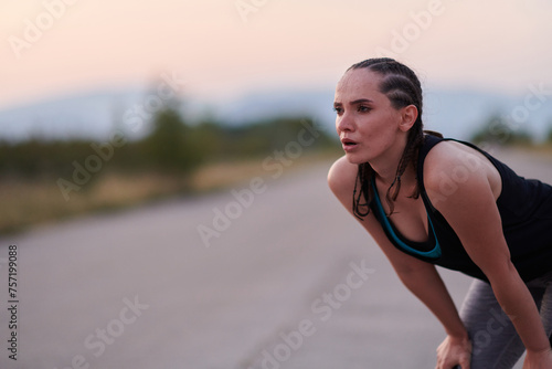  Close-Up Portrait of Determined Athlete Resting After Intense Workout