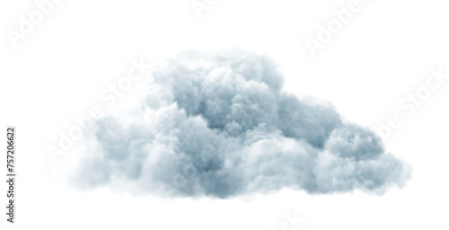 Realistic cloud isolated on transparent background