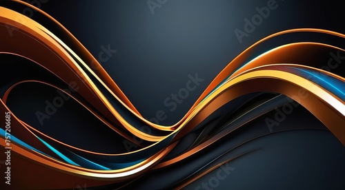 abstract 3d wave background
