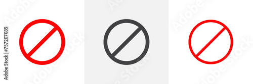Stop Sign Isolated Line Icon Style Design. Simple Vector Illustration