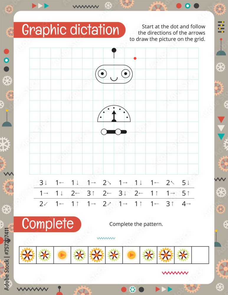 Activity Pages for Kids. Printable Activity Sheet with Robots ...