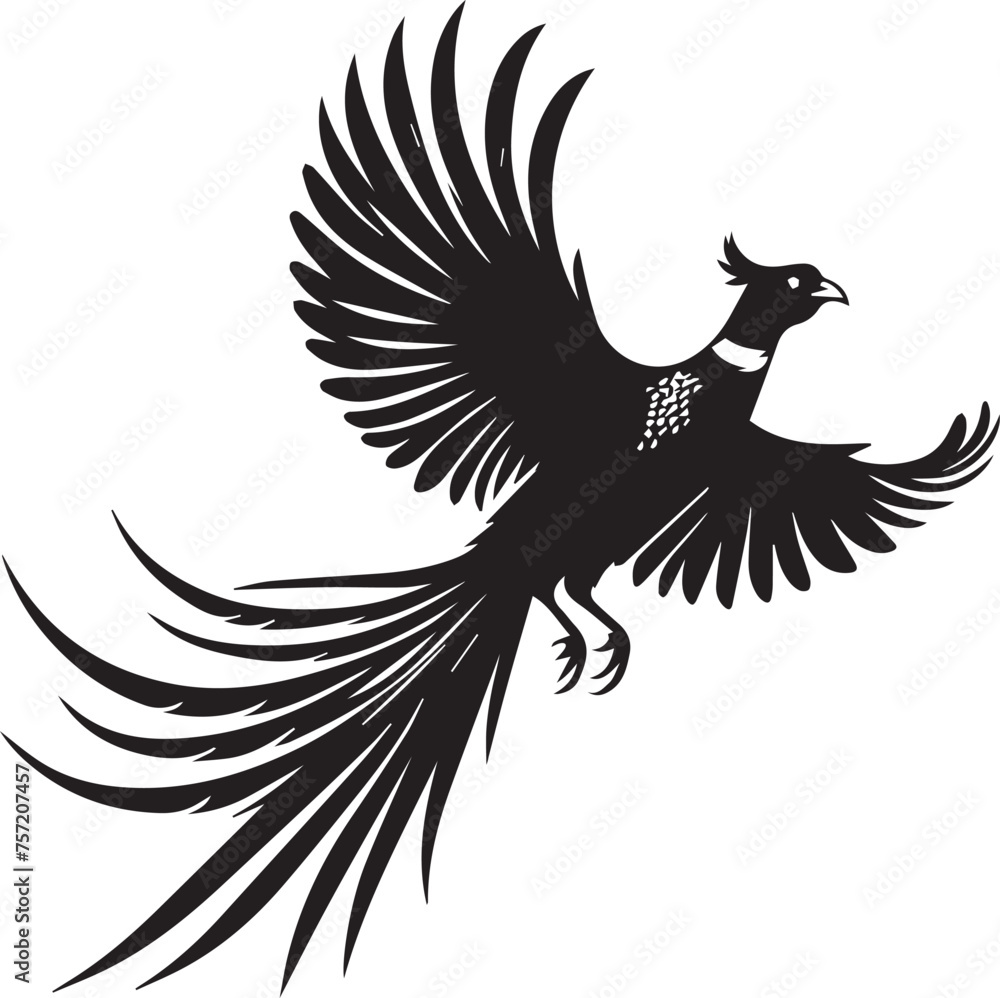 Obraz premium Pheasant Silhouettes EPS Pheasant Vector Pheasant Clipart 