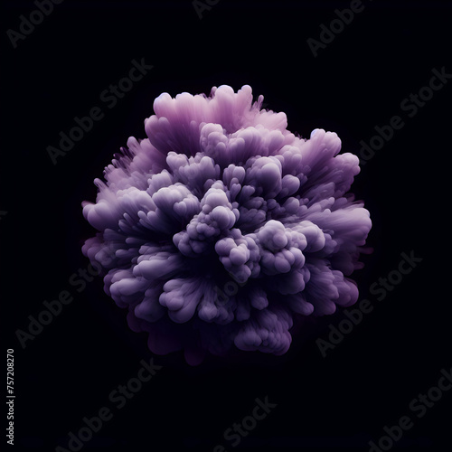 bunch of purple lilac,lilac, purple, spring, black background, Ai generated 