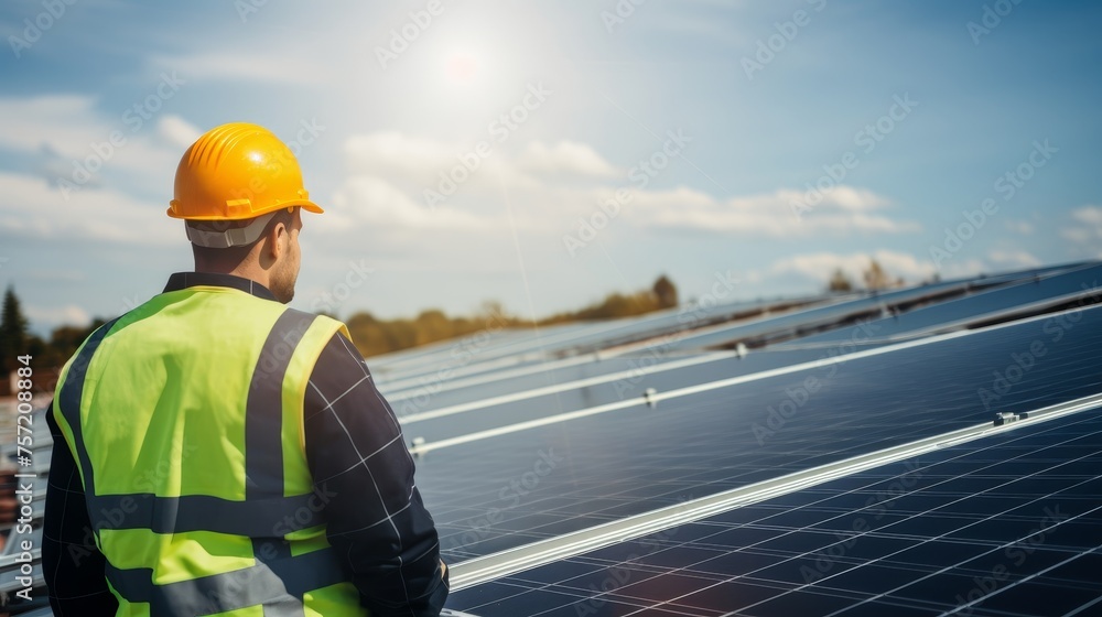 a engineer team inspector quality in solar roof panel installation a engineer team inspector quality in solar roof panel installation