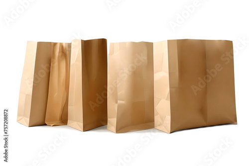 paper bag isolated on white. © pim pic