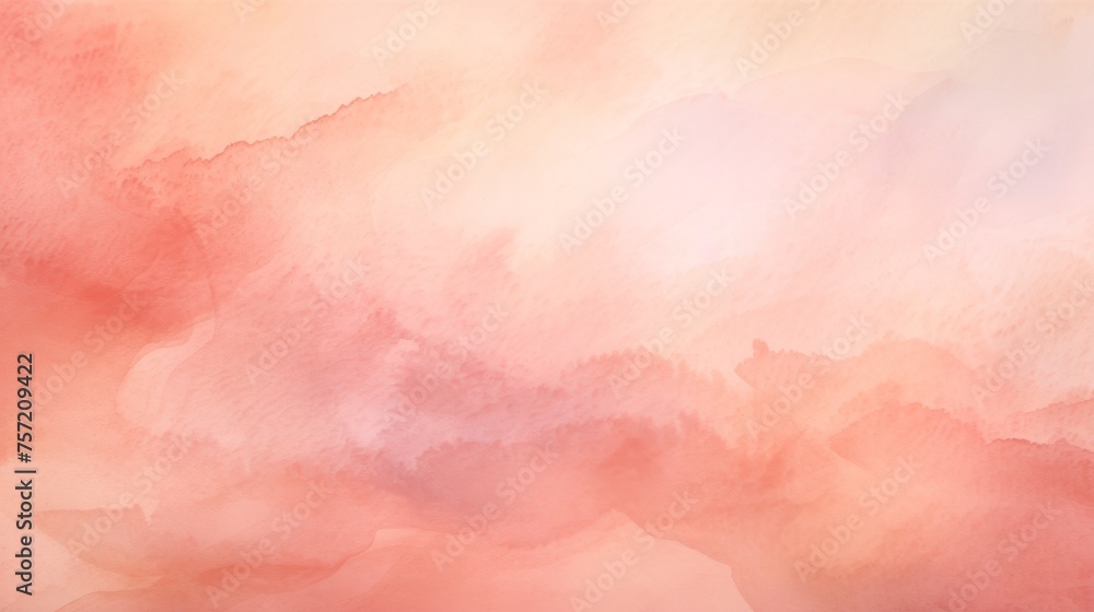 Fototapeta premium Abstract ombre watercolor background with Soft peach, Coral pink, Pale lavender