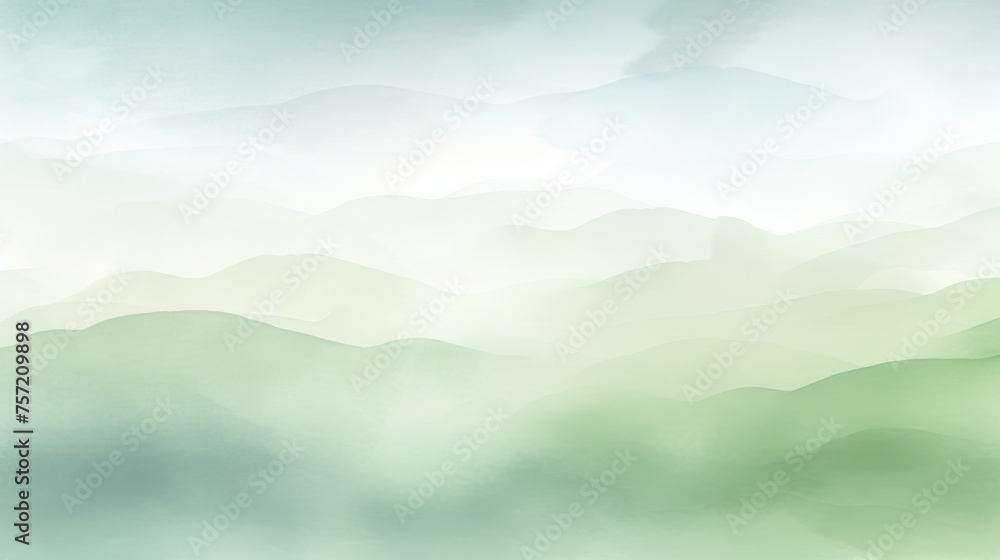 Obraz premium Abstract ombre watercolor background with Sage green, Sky blue, Light gray