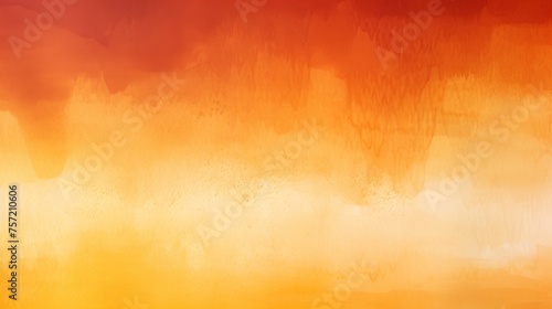 Abstract ombre watercolor background with Mustard yellow  Burnt orange  Deep terracotta