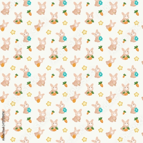 Easter seamless pattern