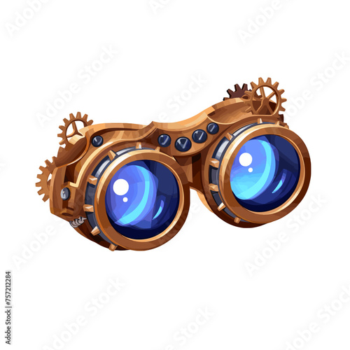 Steampunk Brille Illustration isoliert auf transparentem Hintergrund