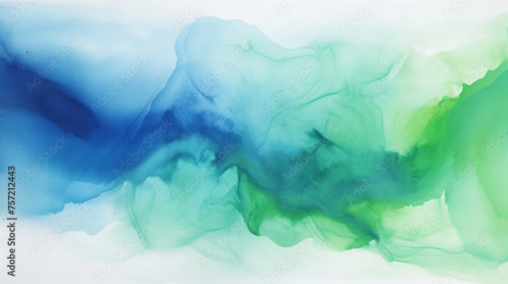 Abstract ombre watercolor background with Deep blue, Steel gray, Neon green Abstract ombre watercolor background with Deep blue, Steel gray, Neon green