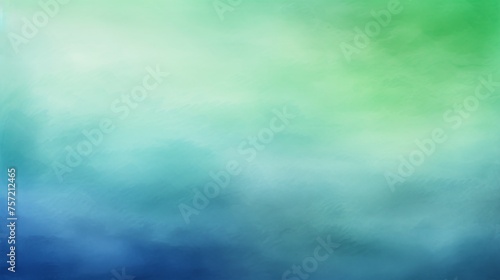 Abstract ombre watercolor background with Deep blue  Steel gray  Neon green