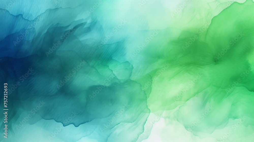 Abstract ombre watercolor background with Deep blue, Steel gray, Neon green Abstract ombre watercolor background with Deep blue, Steel gray, Neon green