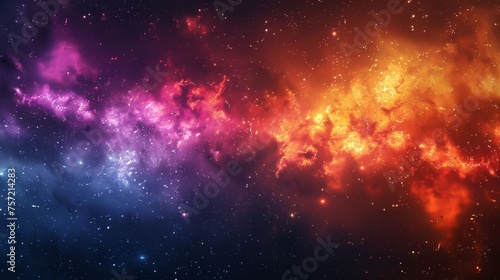 Colorful space galaxy cloud nebula starry night cosmos  