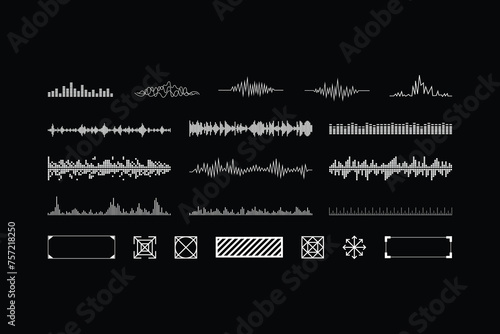 Y2K Vector Equalizers Abstract Objects Forms Shapes