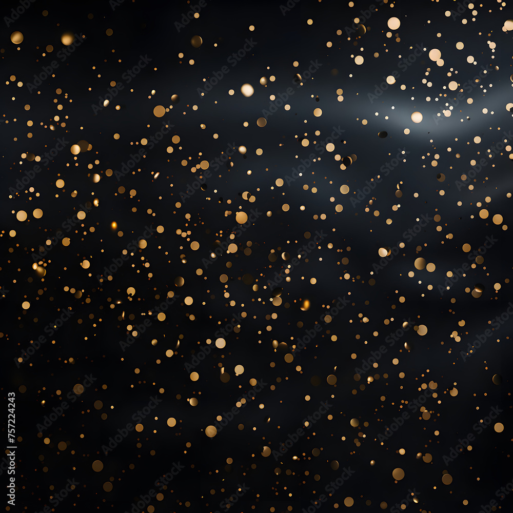 Black Surface with Gold Dots and a Golden Pattern Generative AI
Black Surface with Gold Dots and a Golden Pattern Generative AI