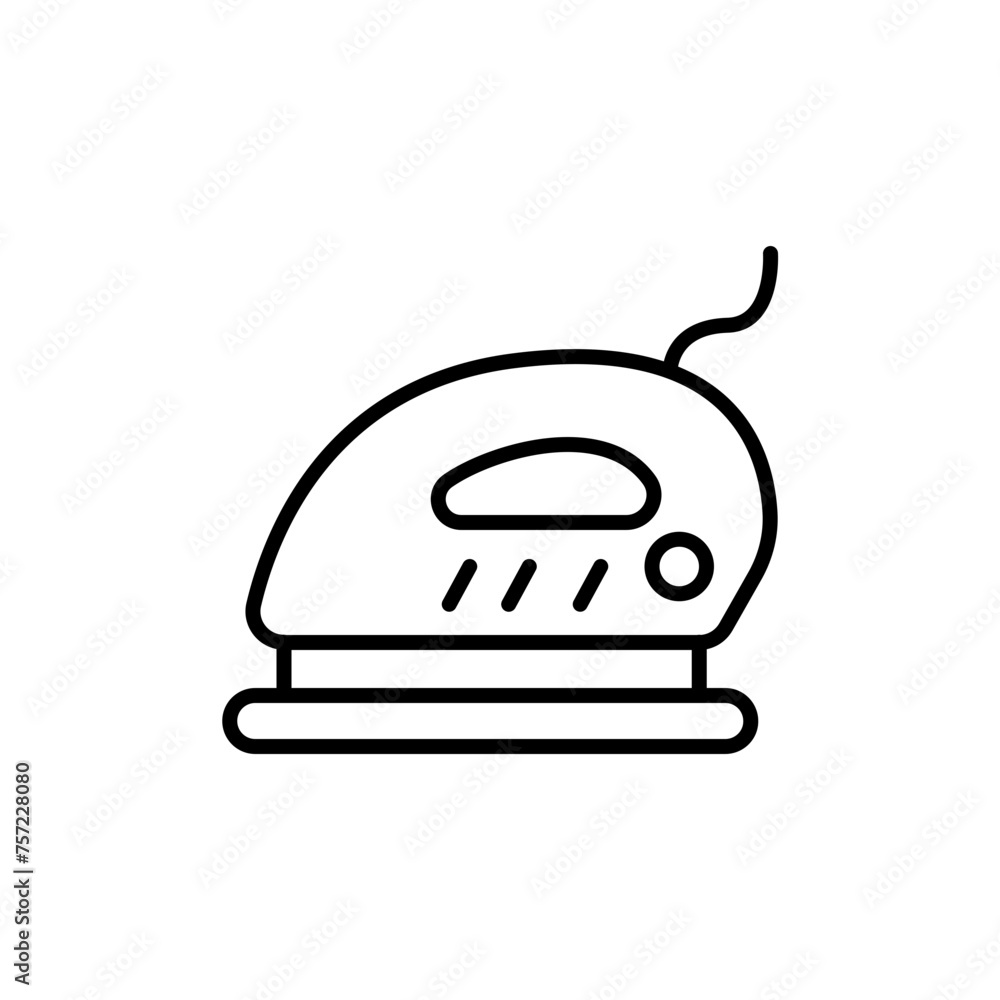 Iron outline icons, minimalist vector illustration ,simple transparent graphic element .Isolated on white background Iron outline icons, minimalist vector illustration ,simple transparent graphic element .Isolated on white background