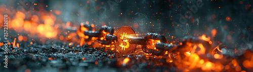 Amidst chains aflame Bitcoin emerges