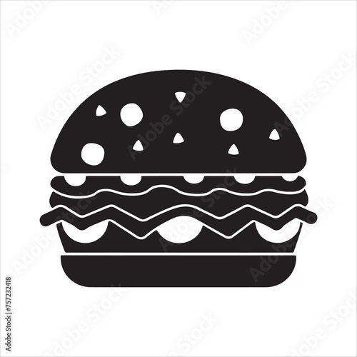 burger silhouettes