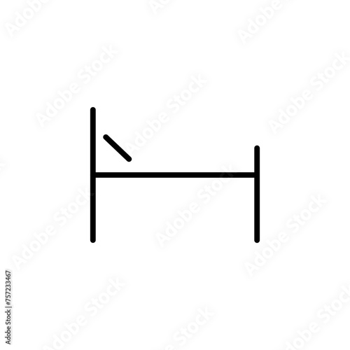 bed glyph icon