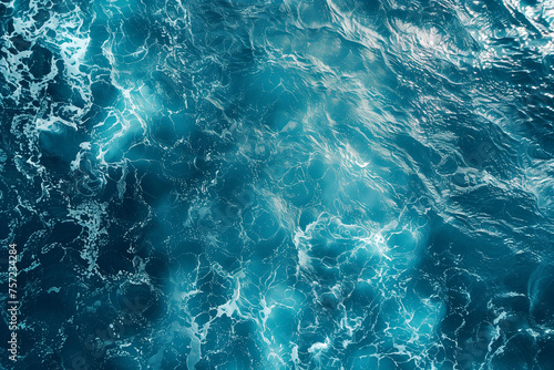 top view of ocean surface