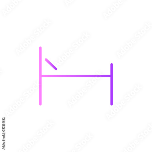 bed gradient icon