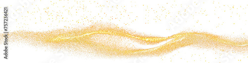 Gold glitter curve splatter magic shining sparking