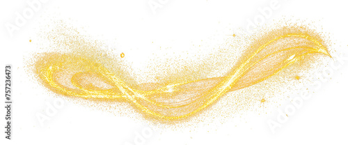 Photography Gold glitter curve splatter magic shining sparking