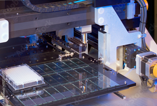 Precision robotics at work in a high-tech laboratory
