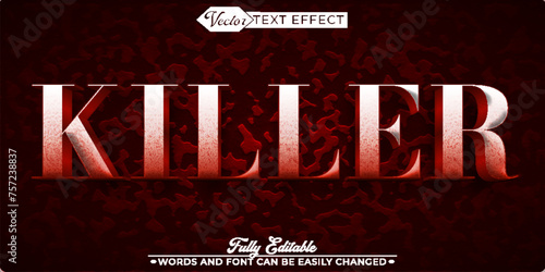 Blood Killer Vector Editable Text Effect Template
