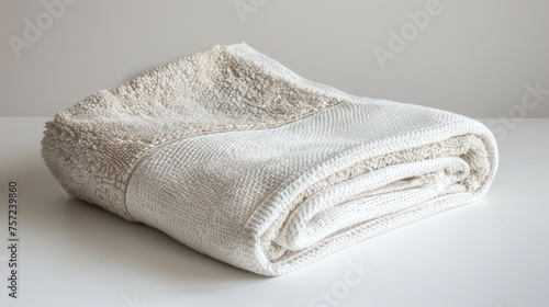 kitchen towel on white color background professional photography