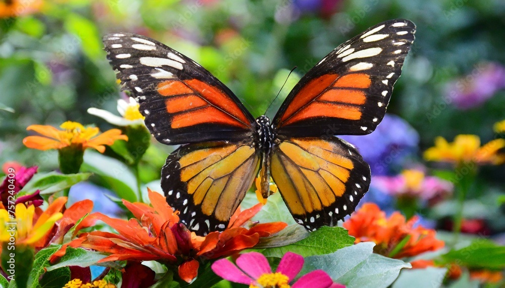 Fototapeta premium Multi colors butterfly