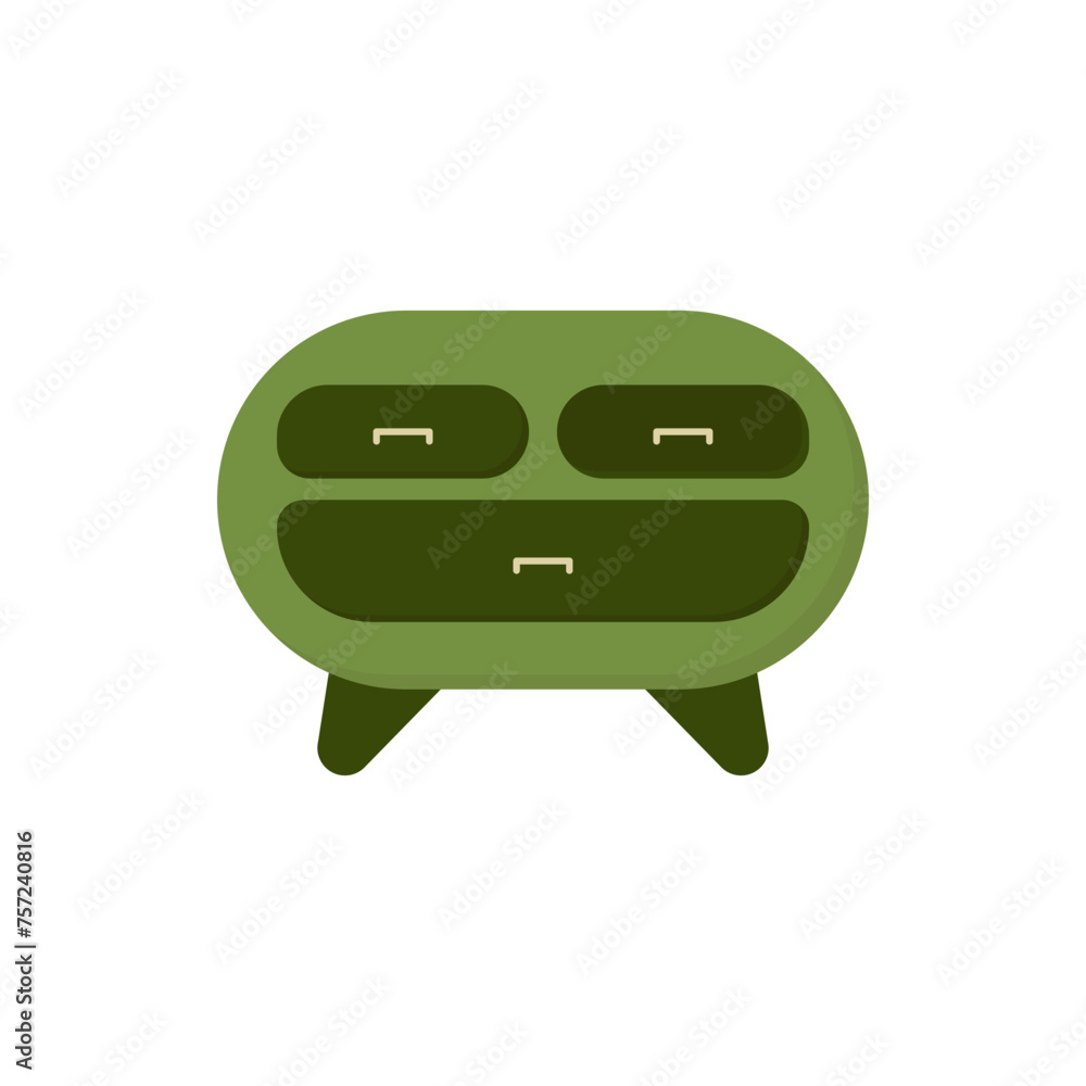 Bedside table vector icon. A cozy bedside table. A colorful bedside table in a simple cute style. Room table top. Place by the bed for things. Home cozy furniture. Bedside table vector icon. A cozy bedside table. A colorful bedside table in a simple cute style. Room table top. Place by the bed for things. Home cozy furniture.