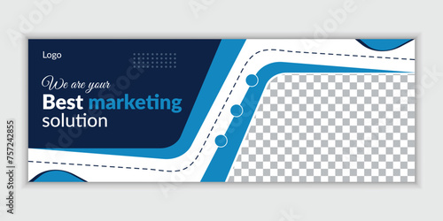 Digital marketing agency facebook cover design, Corporate business social media facebook cover 