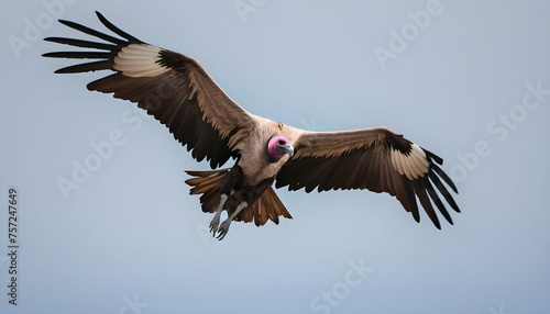 A Vulture With Its Wings Outstretched Gliding Eff Upscaled 5 © Umaima