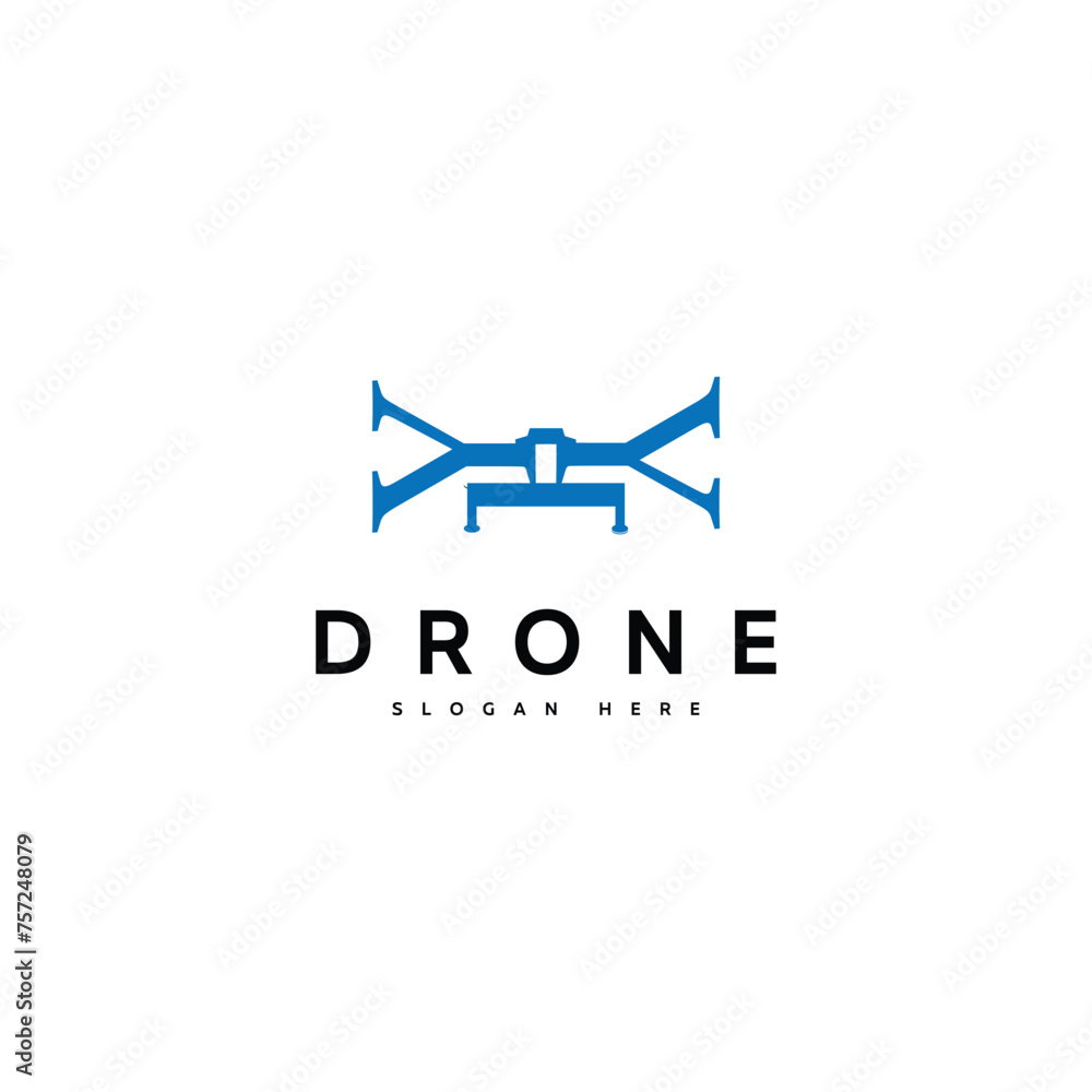 drone logo simple vector design