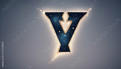 Letter Y Made Of Stars photo