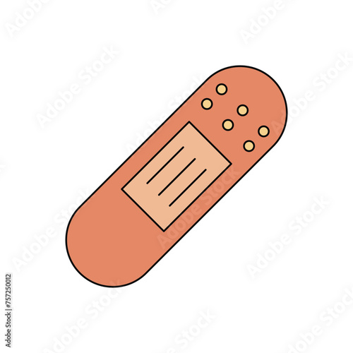 plaster icon vector template design flat and simple