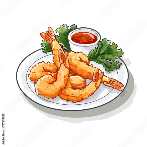 Golden Tempura Shrimp Platter