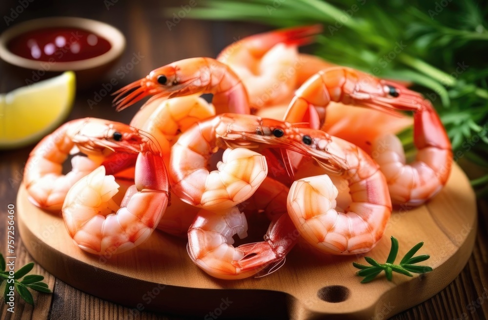 Grilled tiger prawns with spices and lime. Shrimps boiled in a white plate,prawn feast Grilled tiger prawns with spices and lime. Shrimps boiled in a white plate,prawn feast