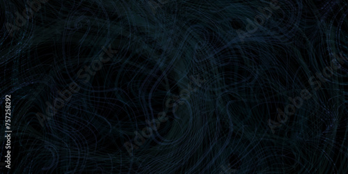 Cloud of smoke on black background. Selective focus. Toned. Big data technology. Artificial intelligence concept. Network fractal navy blue smoky black background. Design element.