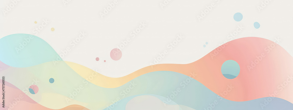 A colorful wave with many circles in it A colorful wave with many circles in it
