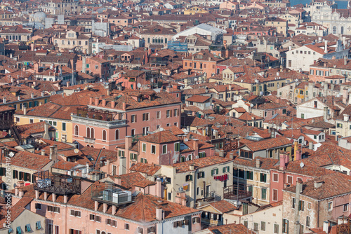 Cityscape of Venice Italy from the Campanile Tower