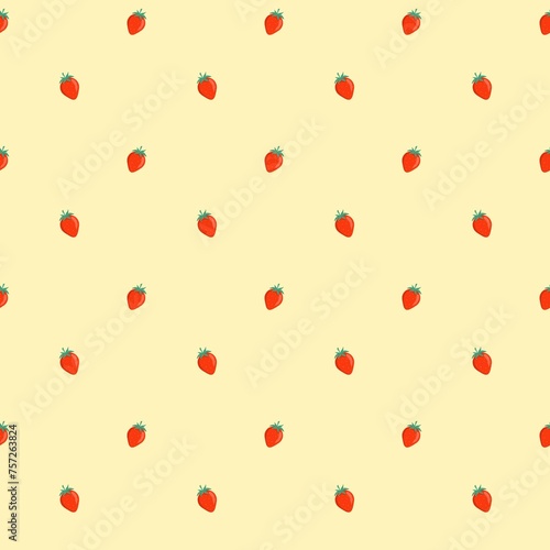 seamless pattern strawberry 