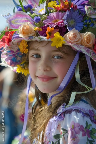 Spring in Step: The Joyful Tradition of Wearing Flower and Ribbon-Adorned Easter Bonnets at the Annual Parade