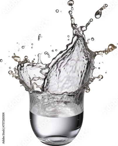 リアルで躍動的な水の塊　素材