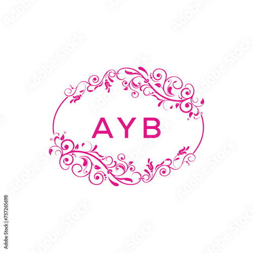 AYB  logo design template vector. AYB Business abstract connection vector logo. AYB icon circle logotype.
 photo