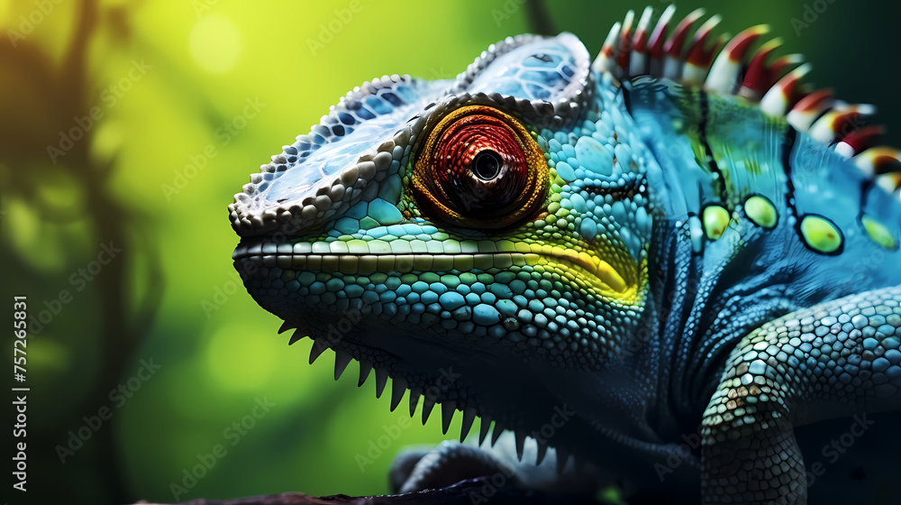 Obraz premium Colorful chameleon