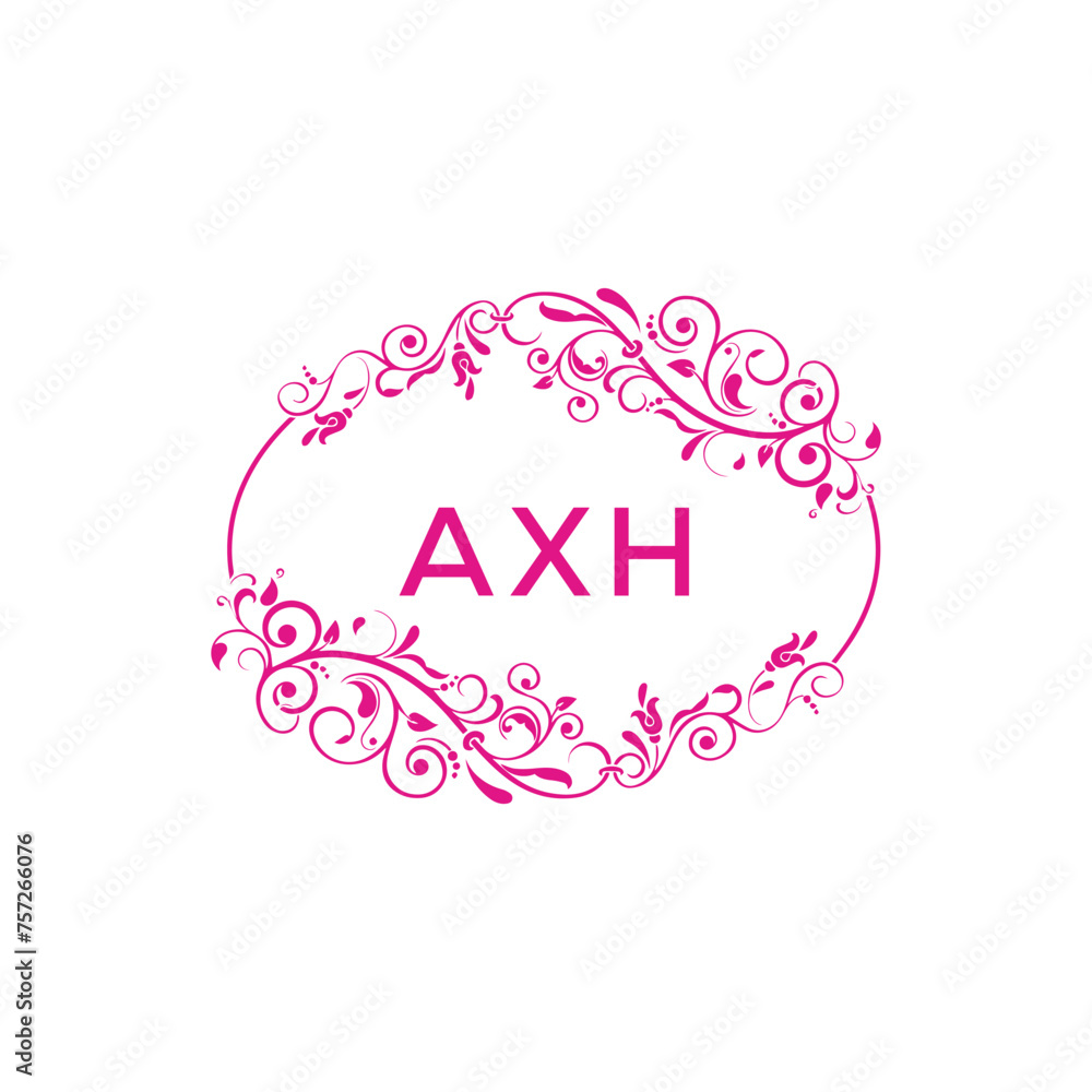 AXH  logo design template vector. AXH Business abstract connection vector logo. AXH icon circle logotype.
