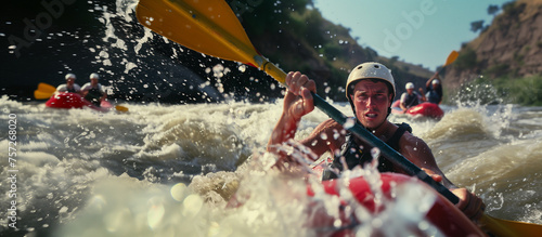White river rafting on the Zambezi river. The Zambezi River below the Victoria Falls is widely considered to be the very best White Water Rafting river in the world